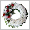 RED AND WHITE WREATH