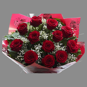 #V7#   RED  ROSE  BOUQUET