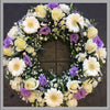 CLASSIC  YELLOW AND WHITE WREATH